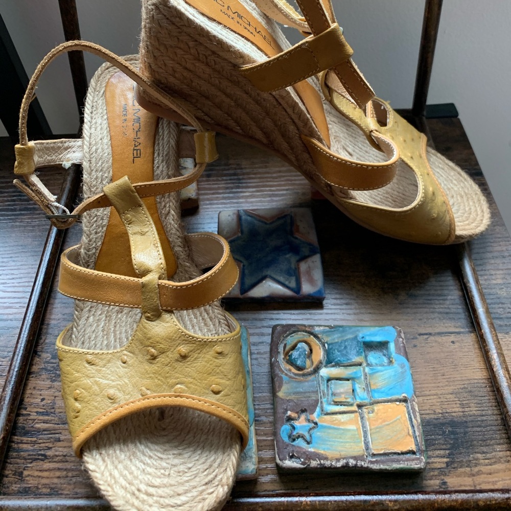 Gorgeous Eric Michael Espadrilles Ostrich leather